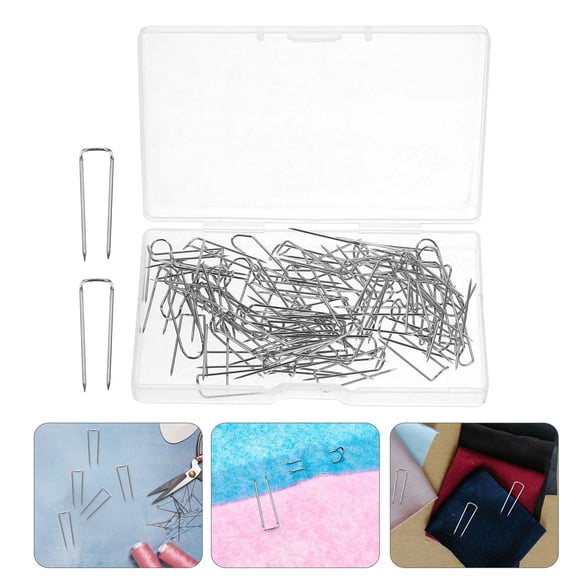 LOLIPPYY 100Pcs Silver Pin Accessories Sewing Supplies for Women on Party