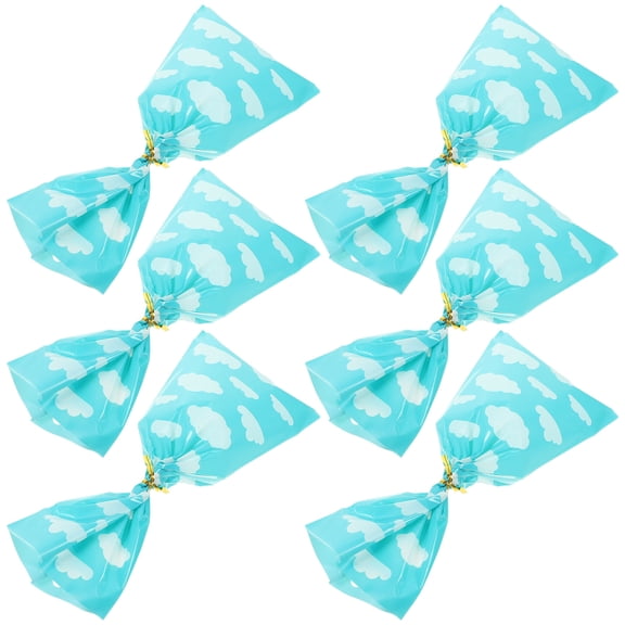 LOLIPPYY Skyblue OPP present Bags for Birthday Party Favors and Snacks 100 Count Perfect for Treats and