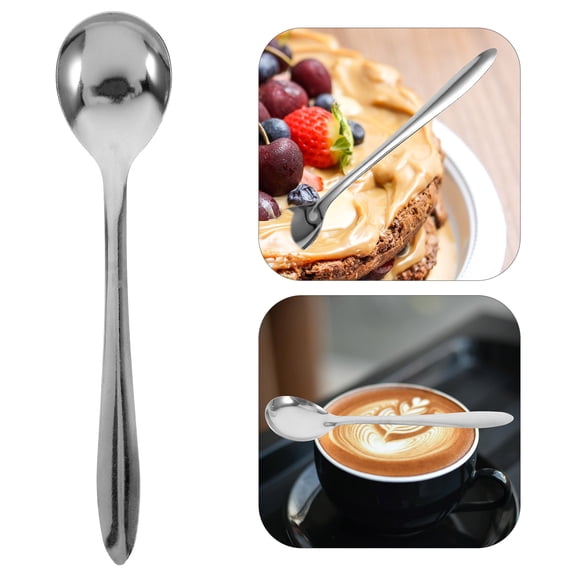 LOLIPPYY 100Pcs Small Sugar Spoon for Tea Leaf Serving Silver General Users