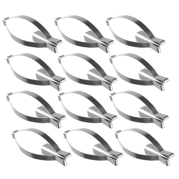 LOLIPPYY 100Pcs Stainless Steel Window Screen Clips Replacement for Glass Use with Wear Resistant Springs