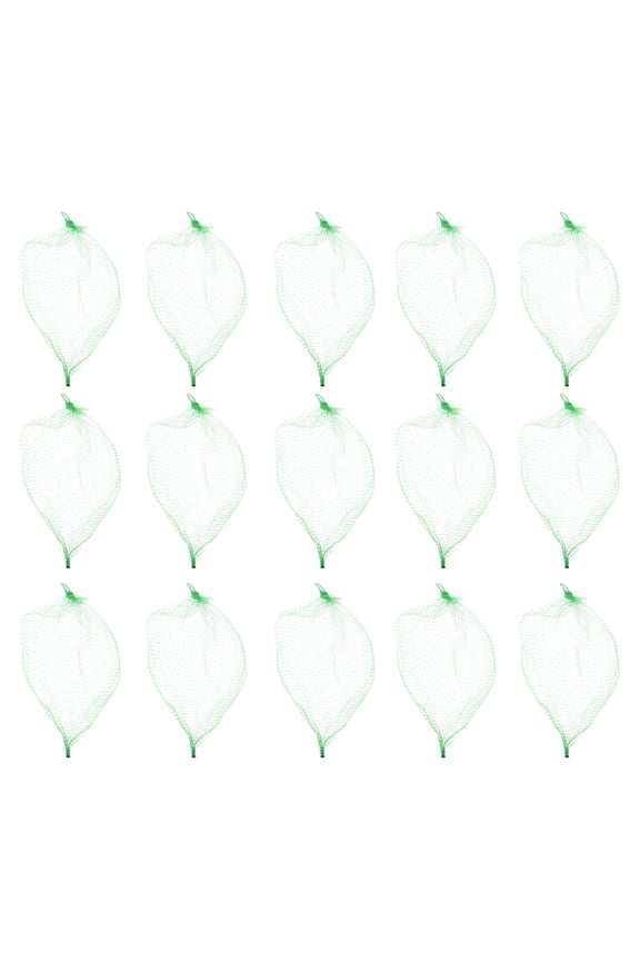 100Pcs Thick Green Mesh Bags for Fruit and Vegetable Storage Portable Reusable Nets