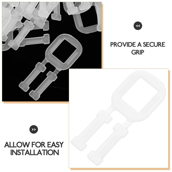 LOLIPPYY 100Pcs Transparent PP Corrugated Box Handles Replacement for Shipping and Moving Boxes
