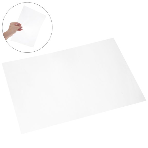 LOLIPPYY 100Pcs Unpunched Transparent Plastic Binding Covers for A4 Report and Presentation Binding