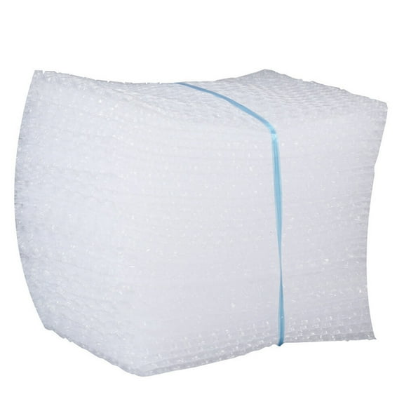 LOLIPPYY 100Pcs White Bubble Packing Bag Plastic Wrap Envelope with Double Film for Secure Packing