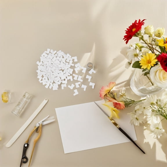 LOLIPPYY 100Pcs White Mini Shoes Small Craft Shoes for Christmas Table Centerpiece Diy Craft Project Elegant Simplicity