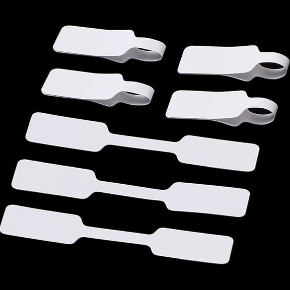 LOLIPPYY 100Pcs White Paper Jewelry Price Stickers Adhesive Labels for Rings Earrings Bracelets