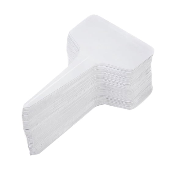LOLIPPYY Reusable White PVC Plant Labels Uv Resistant for Gardening 100Pcs