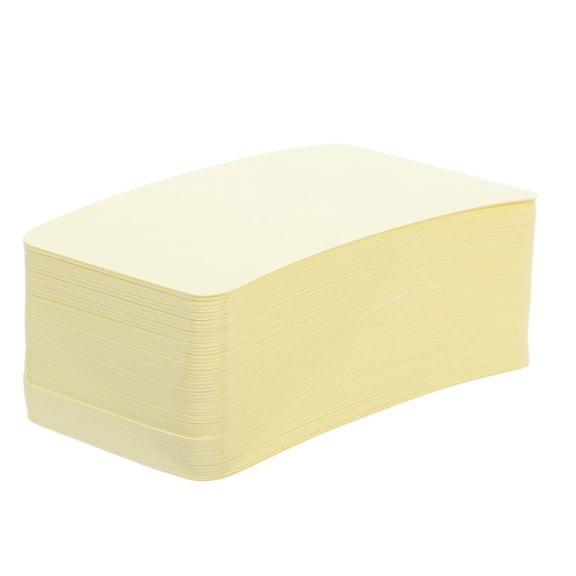 LOLIPPYY 100Pcs Yellow Blank Vocabulary Cards Sturdy Unruled Index Cards for Study and Organization