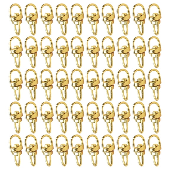 LOLIPPYY 100Pcs Zinc Alloy Golden Snap Hook Swivel Buckle for Household Manufacture and DIY Applications