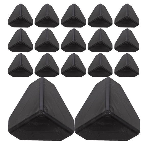 LOLIPPYY Black Plastic Corner Protectors for Cardboard Packaging 100Pcs