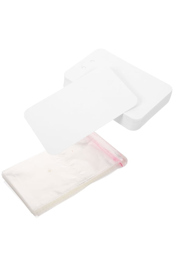 100Sets Paper Earring Cards Jewelry Cardboard Holder with Hanging Hole for Earrings Storage