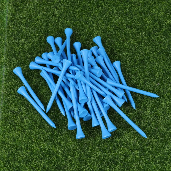 LOLIPPYY 100pcs Blue Wooden Golf Tees Durable Low Friction Design for Outdoor Sports and Golf Practice