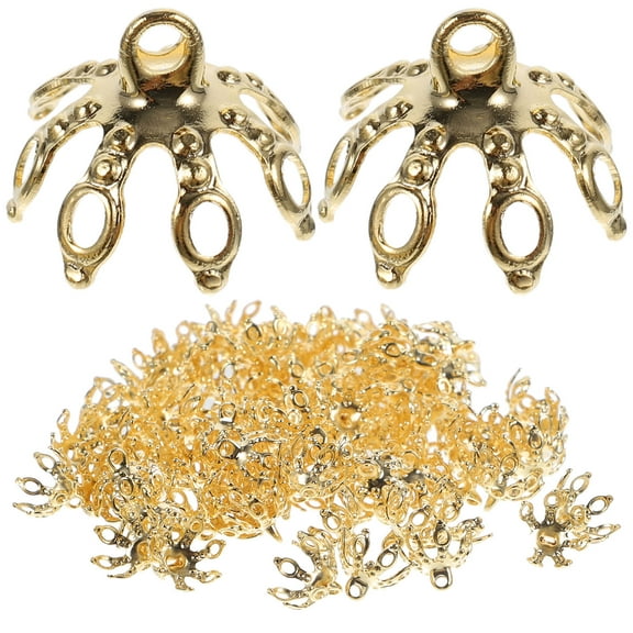 LOLIPPYY 100pcs DIY Beads Caps Jewelry Making for Artists