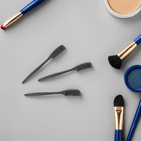 LOLIPPYY 100pcs Disposable Eyelashes Comb Plastic Eyelash Tool for Women Daily Use Black