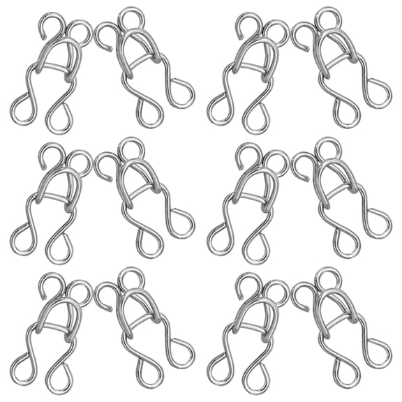 LOLIPPYY 100pcs Eye Sewing Closure Metal Buckle for DIY Projects and Trousers