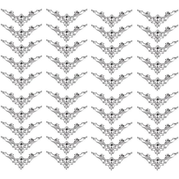 LOLIPPYY 100pcs Iron Corner Protectors: Decorative Box Corner Protectors For Diy Projects - Metal Trim For Photo Albums Jewelry Boxes & Book