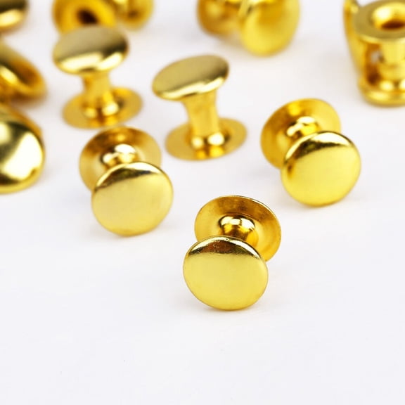 LOLIPPYY 100pcs Metal Rivets Shaped Studs for DIY Punk Style Crafts Shoes Bags Bracelets and Accessories