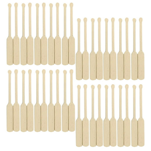 LOLIPPYY 100pcs Mini Wooden Boat Ornaments for Decorations and Miniature Craft Projects