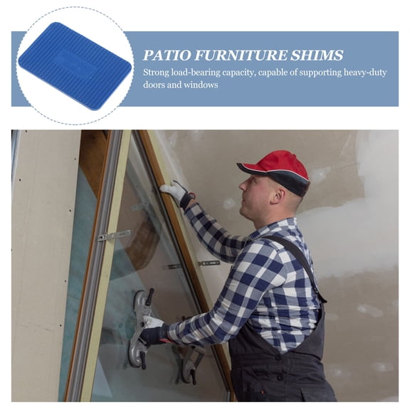 LOLIPPYY 100pcs Plastic Flat Shims For Vibration Noise Reduction Under Windows And Furniture