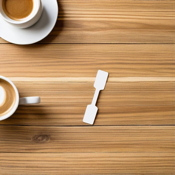 LOLIPPYY 100pcs Self-Adhesive Cord Identification Labels White Paper for Home