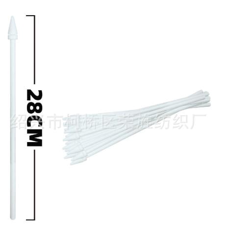 100pcs White Mini Plastic Handheld Flag Poles for Parties, Outdoor Events, Crafts, Decorations with Stable and Easy Grip Design