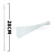 thumbnail image 1 of 100pcs White Mini Plastic Handheld Flag Poles for Outdoor Events, Crafts, Seasonal Decorations with Stability and Easy Use, 1 of 7