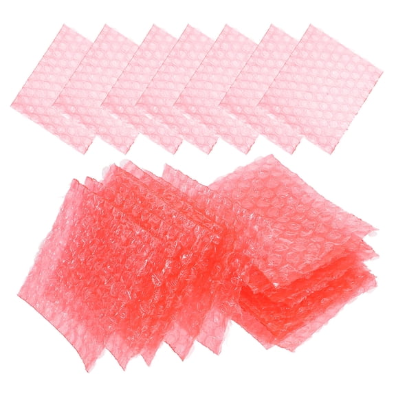 LOLIPPYY 100pcs Thickened Packaging Bubble Bag Red PE Bubble Mailers for Shipping