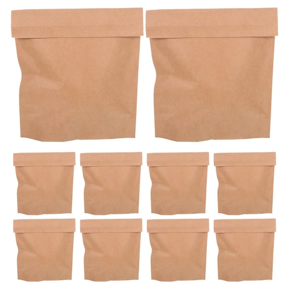 LOLIPPYY 10-Pack Kraft Paper Mailing Bags for Clothing Packaging and Shipping, Envelopes for Secure