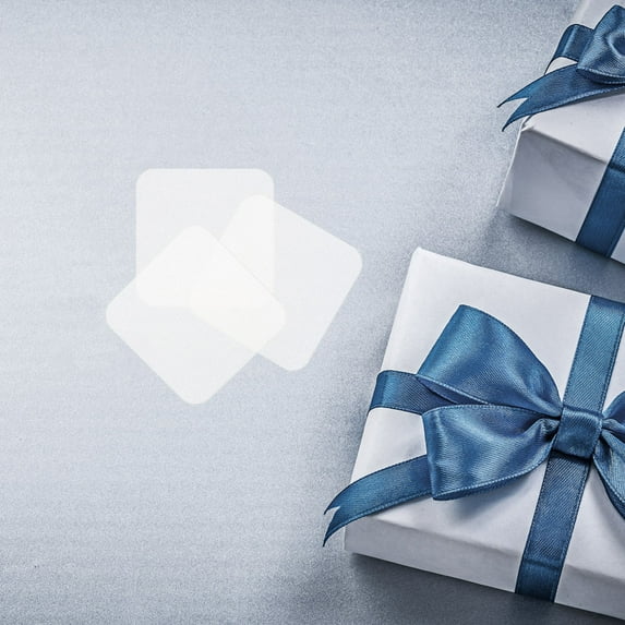 LOLIPPYY 10Pack Removable Labels Easy Peel Off Acrylic Labels Transparent For Convenience