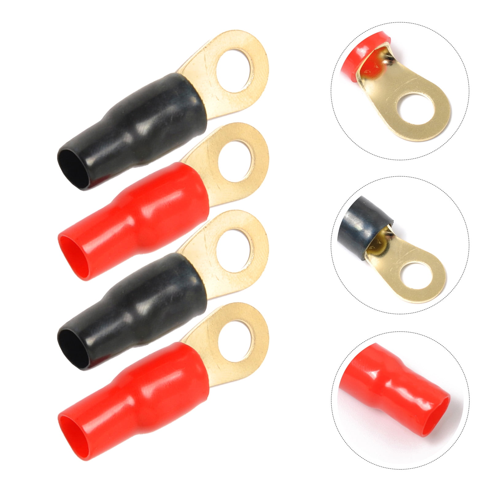 LOLIPPYY 10Pairs Copper Heat Tested Electrical Insulated 4Ga Crimp ...