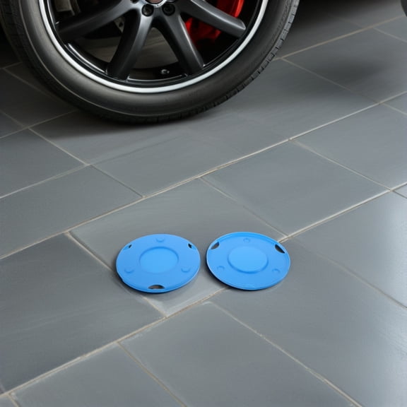 LOLIPPYY 10Pcs 150mm Car Flag Suction Cup Base Cover for Auto Flag Pole Anti Slip Blue