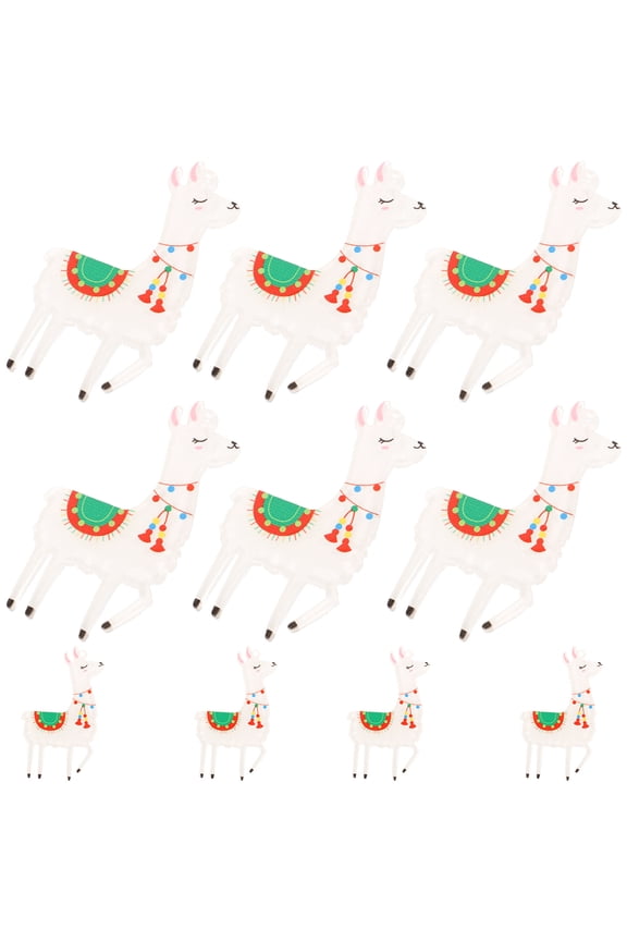 10Pcs Acrylic Alpaca Charms Lightweight Wear Resistant for Jewelry Pendant Bracelet Decorations