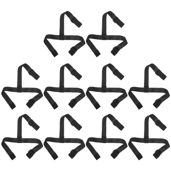 LOLIPPYY 10Pcs Adjustable Black Elastic Headlamp Strap Replacement for Headlight Secure Comfortable Fit