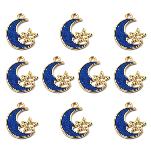 LOLIPPYY 10Pcs Alloy Pendant Charms Multi Color for Bracelets Necklaces and Keychains