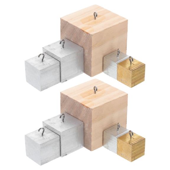 LOLIPPYY 10Pcs Aluminum Cube Teaching Tools for Science Assorted Color for Students