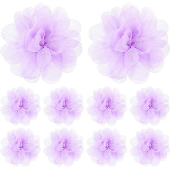 LOLIPPYY 10Pcs Artificial Mesh Flower Decor Realistic Flower Model Artificial Flowers Decors Fake Flowers