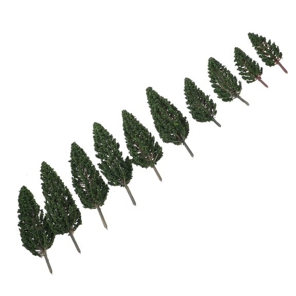 LOLIPPYY 10Pcs Artificial Plastic Pine Trees for Lifelike Greenery Decoration in Office Home