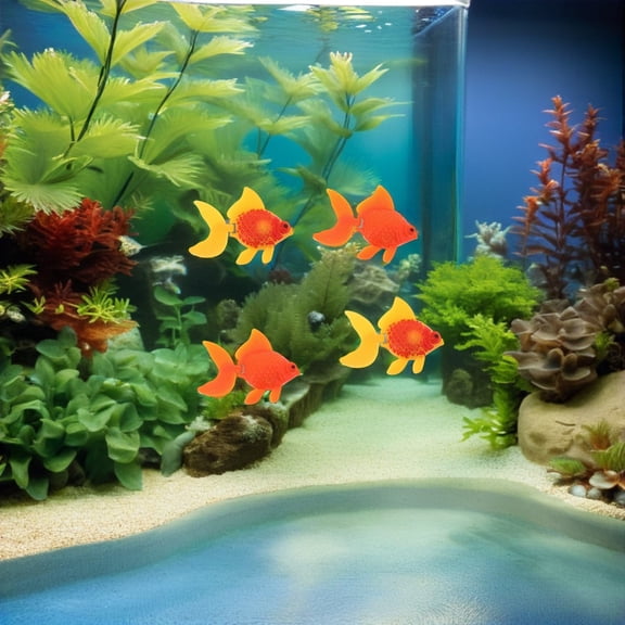 LOLIPPYY 10 Pcs Artificial Floating , Realistic Fake Fish Aquarium Ornaments for Fish Decorations, Decor Accessories
