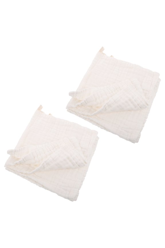 10Pcs Baby Face Towels for Washing Soft Cotton Daily Care White