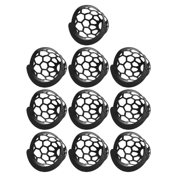 LOLIPPYY 10Pcs Billiard Storage Basket Black Tpe Pool Table Pocket Holder for Secure Ball Catching