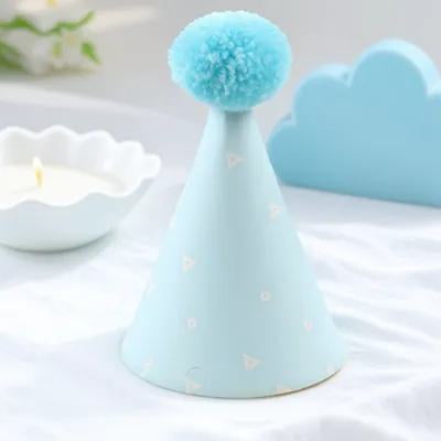 LOLIPPYY 10Pcs Birthday Party Hat Assorted Color Pointed for Photo Prop Use