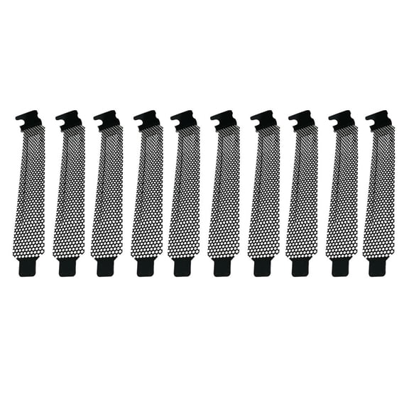 LOLIPPYY 10Pcs Black PCI Block Plates For Computer Assembly And DIY Projects Back to School