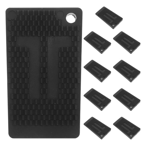 LOLIPPYY 10Pcs Black Plastic Furniture Leveling Shims for Uneven Floors Adjustable Home Use Pads