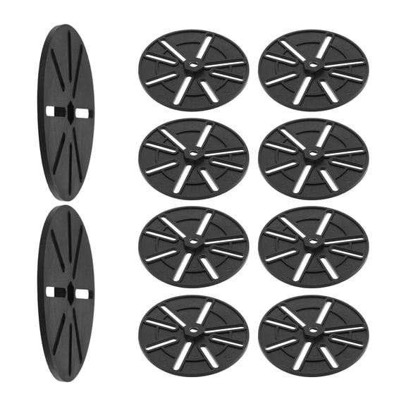 LOLIPPYY Universal Black Plastic Camera Base, Sleek Design, Stable Wall Mount, 10Pcs
