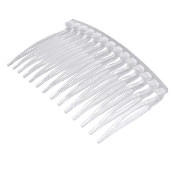 LOLIPPYY 10Pcs Clear Combs for Hair Side Combs with Straight Teeth Everyday Use for Women