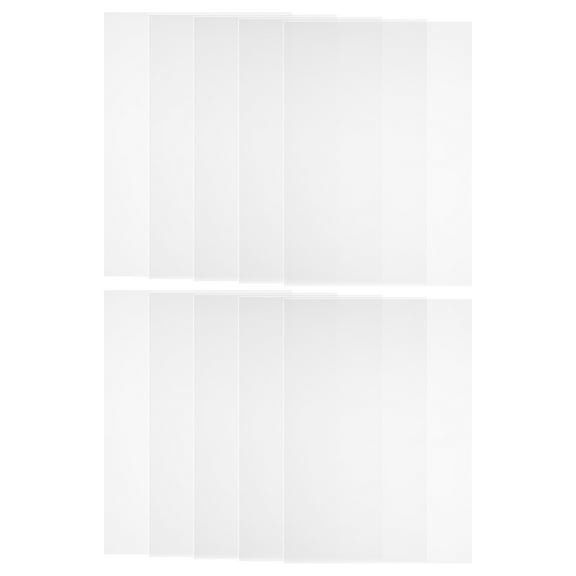 LOLIPPYY 10Pcs Clear Plastic Baffle Sheets Impact Resistant Pc Sheets for Crafts and Display