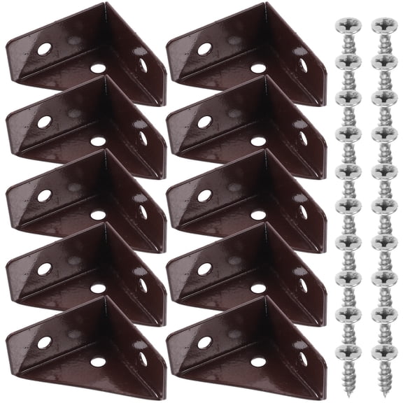 LOLIPPYY 10Pcs Cold Rolled Steel Corner Braces Heavy Duty Support for Thickened Design in Furniture