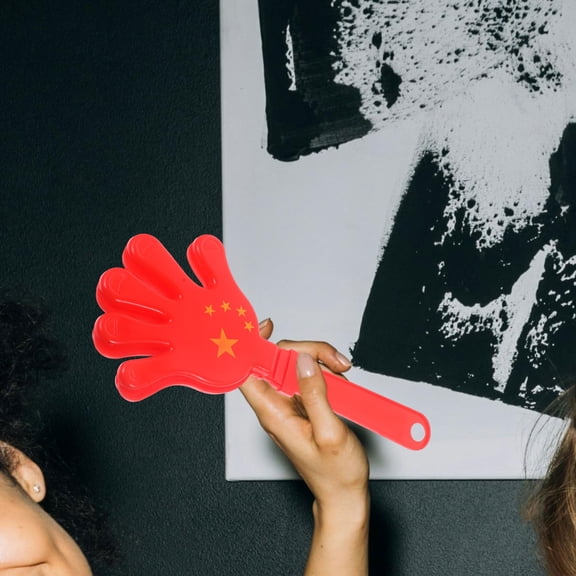 LOLIPPYY 10Pcs Colored Plastic Hand Clappers Noisemakers for Sporting Events and Parties