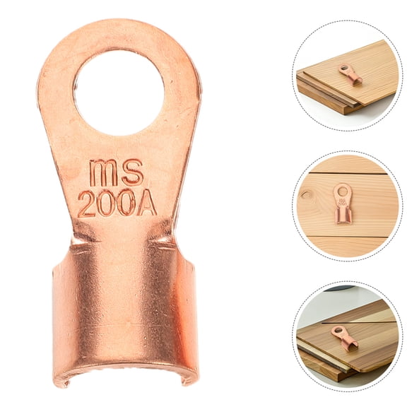 LOLIPPYY 10Pcs Copper Crimp Terminals with Open Design for Quick Battery Cable and Wire Crimping