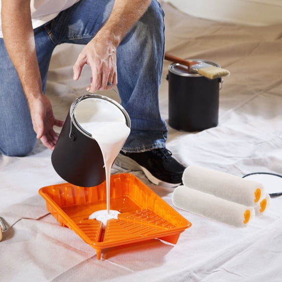 LOLIPPYY 10Pcs Cotton Paint Roller Covers for Wall Painting House Painting Replacement Sleeves